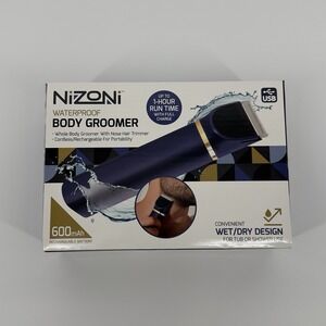 NIZONI Waterproof Body Groomer Trimmer USB Rechargeable Wet Dry Nose Hair Kit‎